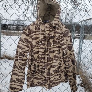Camouflage Windbreaker, Sz Sm